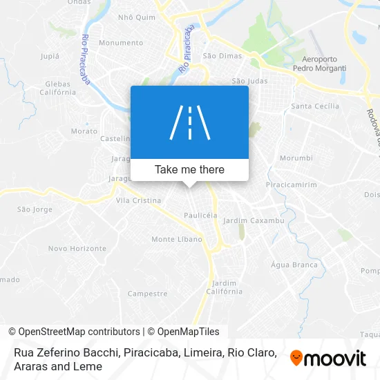 Rua Zeferino Bacchi map