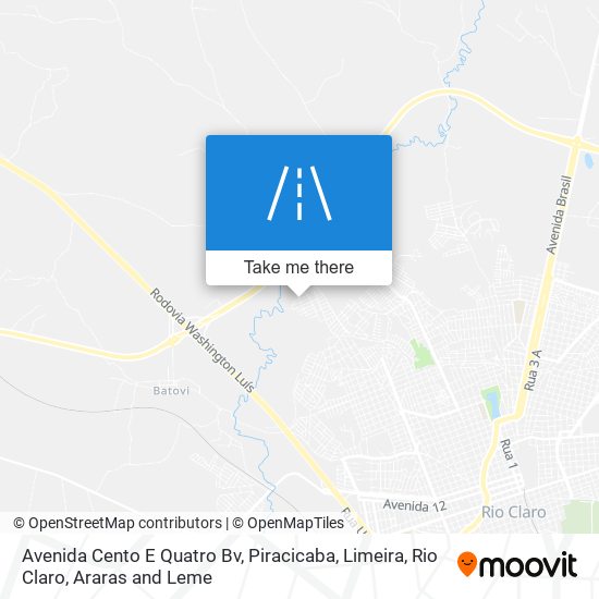 Mapa Avenida Cento E Quatro Bv