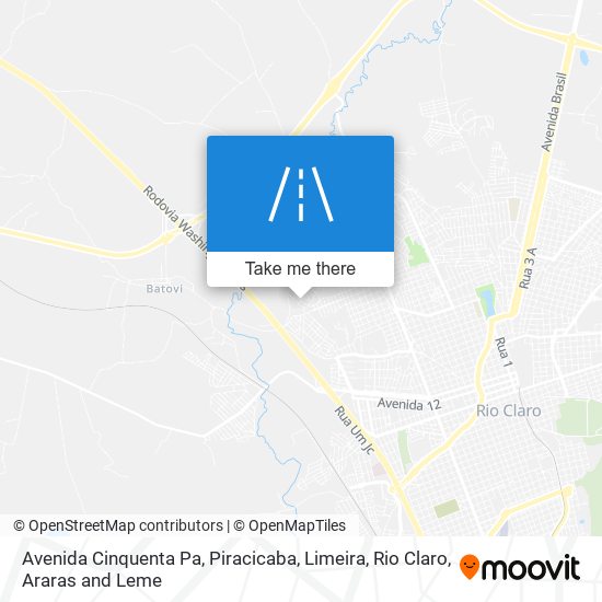 Avenida Cinquenta Pa map