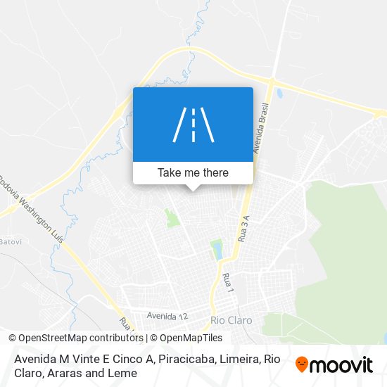 Mapa Avenida M Vinte E Cinco A