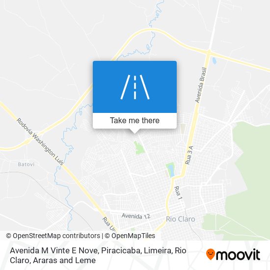 Avenida M Vinte E Nove map