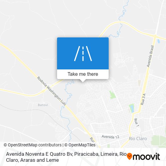 Mapa Avenida Noventa E Quatro Bv