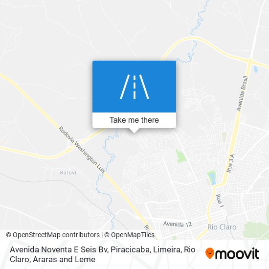 Mapa Avenida Noventa E Seis Bv