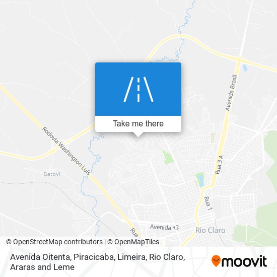 Mapa Avenida Oitenta