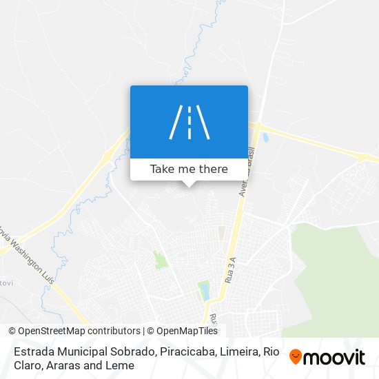 Mapa Estrada Municipal Sobrado