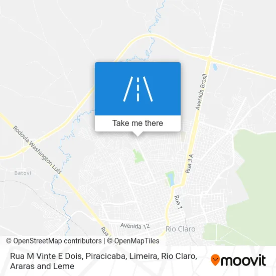 Rua M Vinte E Dois map