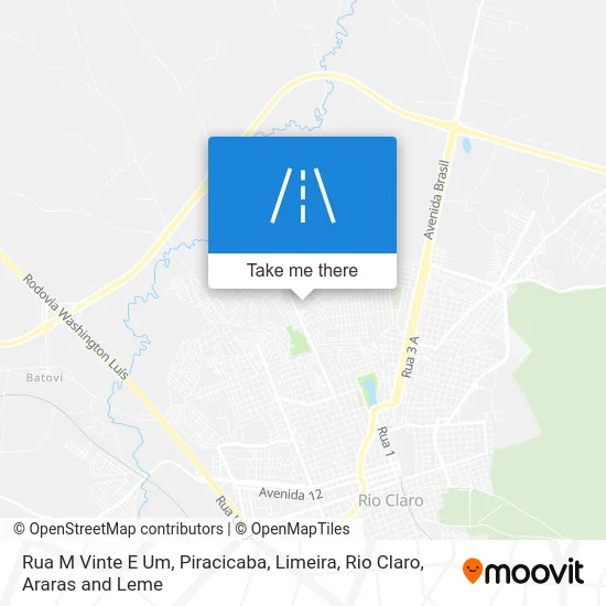 Rua M Vinte E Um map