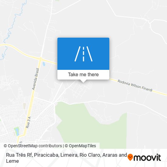 Mapa Rua Três Rf