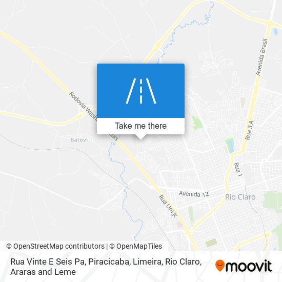 Rua Vinte E Seis Pa map