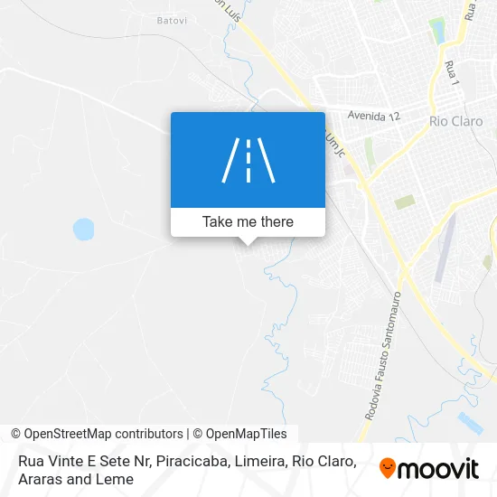 Rua Vinte E Sete Nr map