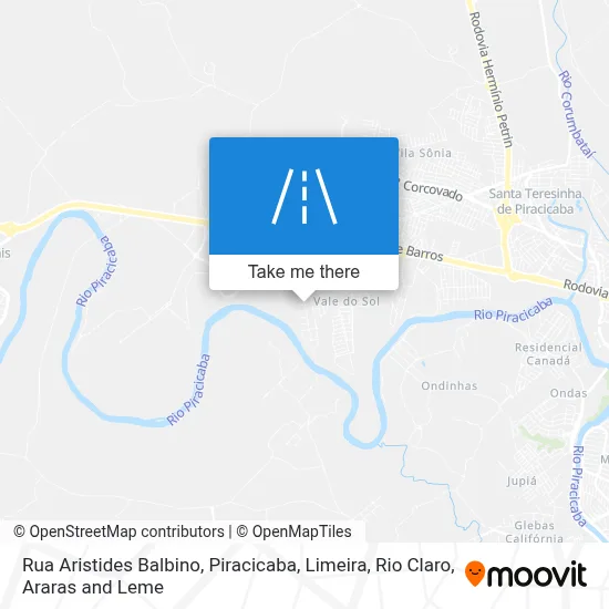Rua Aristides Balbino map