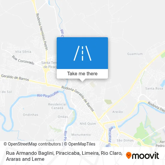 Rua Armando Baglini map