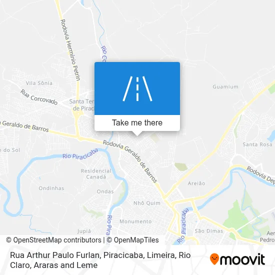 Rua Arthur Paulo Furlan map