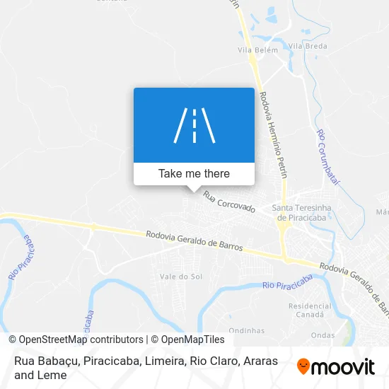Rua Babaçu map