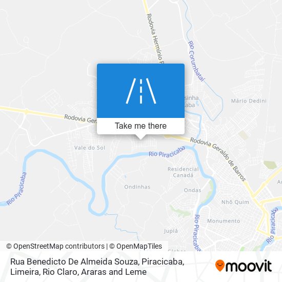 Rua Benedicto De Almeida Souza map