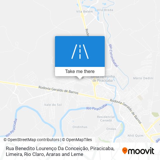 Rua Benedito Lourenço Da Conceição map