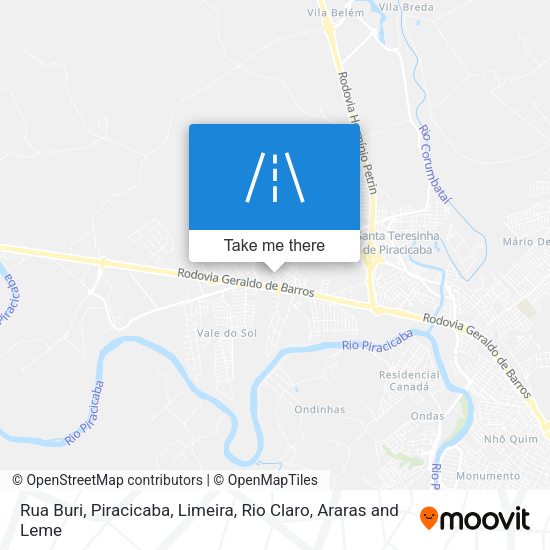 Rua Buri map