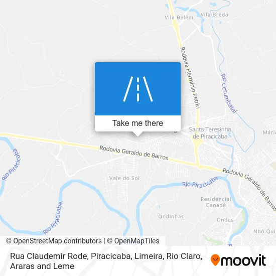 Rua Claudemir Rode map