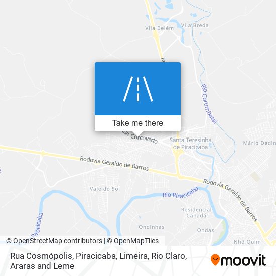 Mapa Rua Cosmópolis