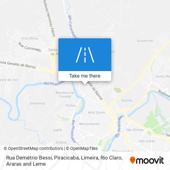 Mapa Rua Demétrio Bessi