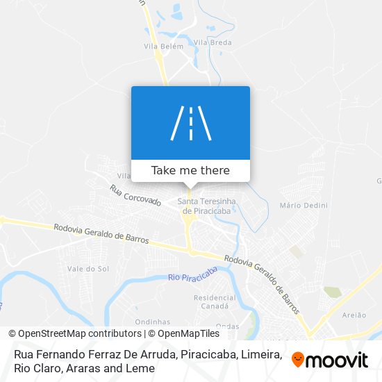 Rua Fernando Ferraz De Arruda map