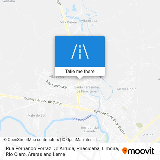 Rua Fernando Ferraz De Arruda map