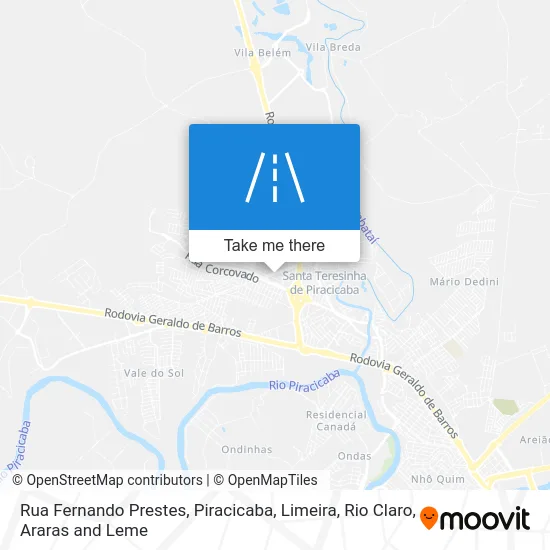 Rua Fernando Prestes map