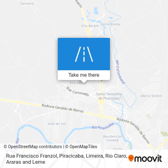 Rua Francisco Franzol map