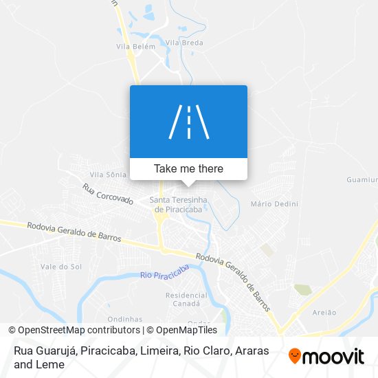 Rua Guarujá map