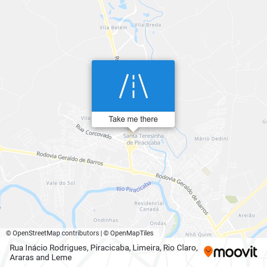 Mapa Rua Inácio Rodrigues