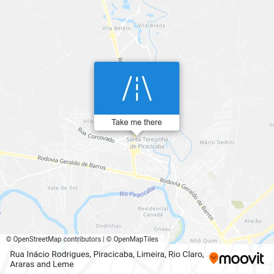 Rua Inácio Rodrigues map