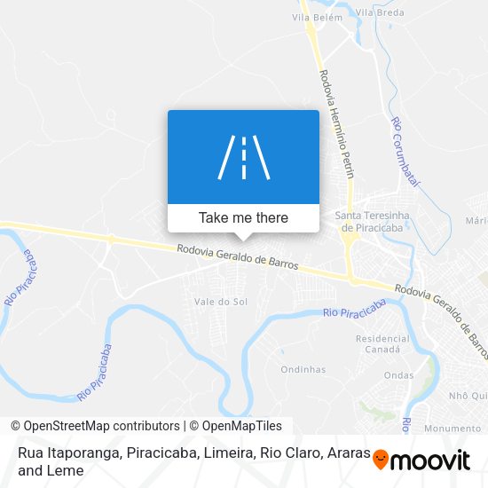 Rua Itaporanga map