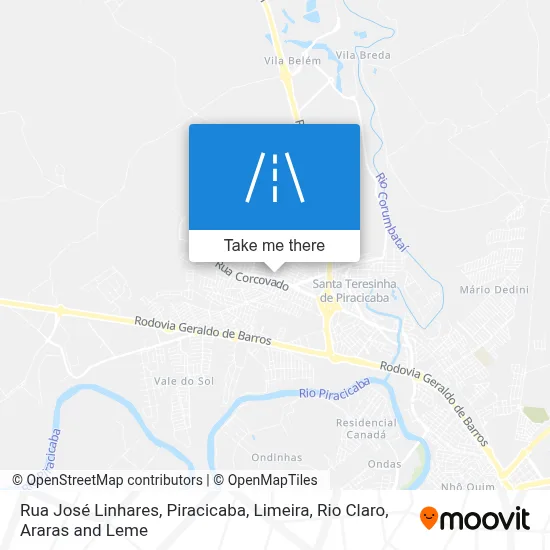 Rua José Linhares map