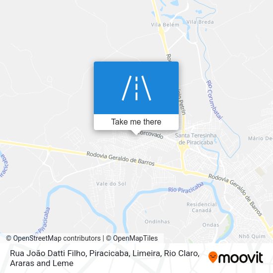 Rua João Datti Filho map