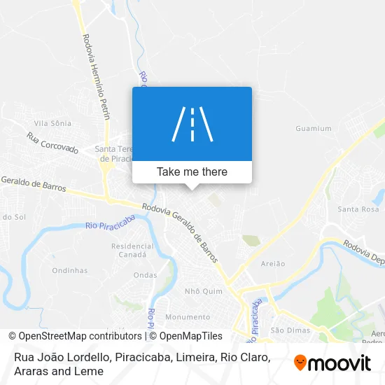Rua João Lordello map