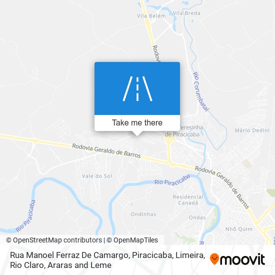 Rua Manoel Ferraz De Camargo map