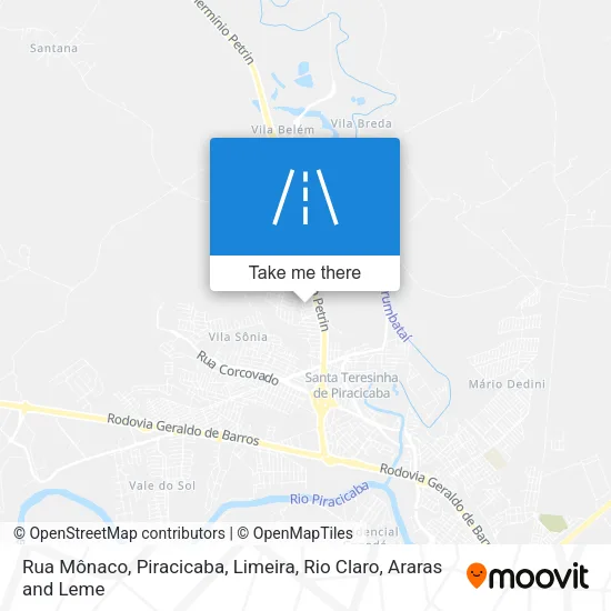 Rua Mônaco map