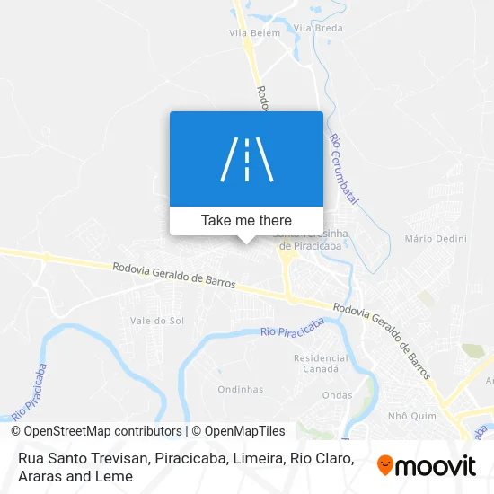Rua Santo Trevisan map