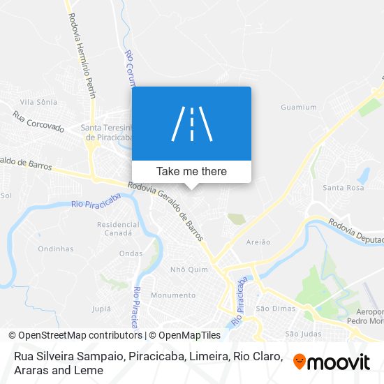 Rua Silveira Sampaio map