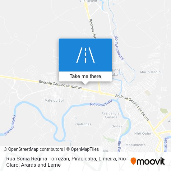 Rua Sônia Regina Torrezan map