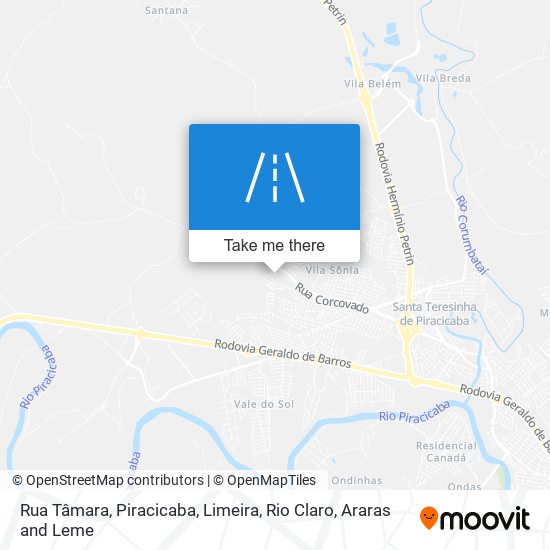 Rua Tâmara map