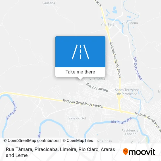 Rua Tâmara map