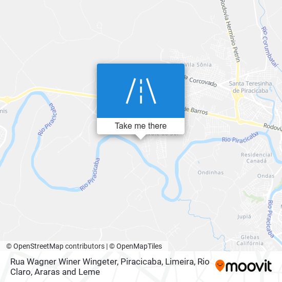 Mapa Rua Wagner Winer Wingeter