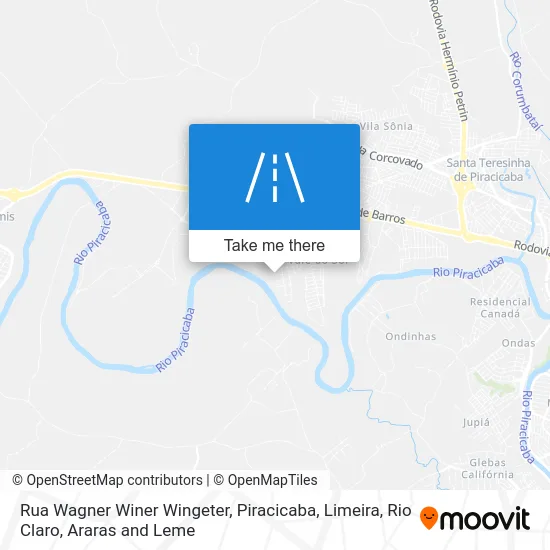 Rua Wagner Winer Wingeter map