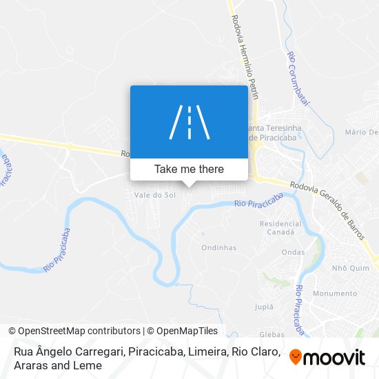 Rua Ângelo Carregari map