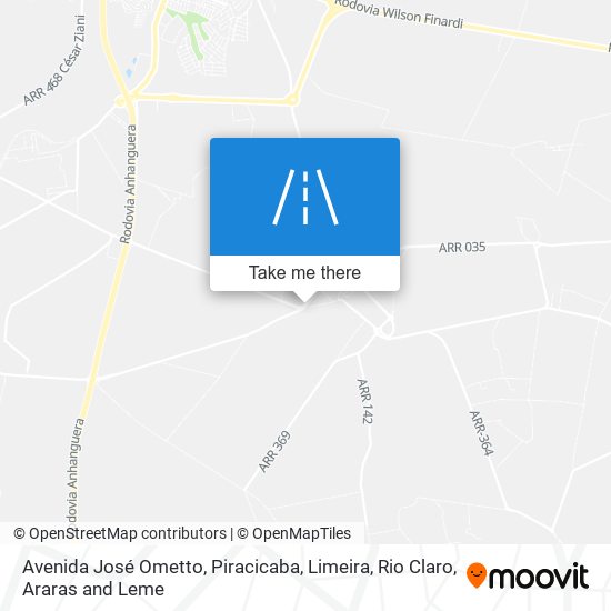 Mapa Avenida José Ometto