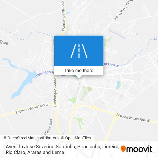 Mapa Avenida José Severino Sobrinho