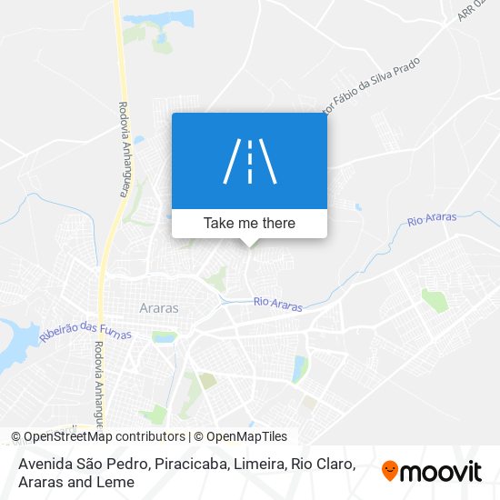 Avenida São Pedro map