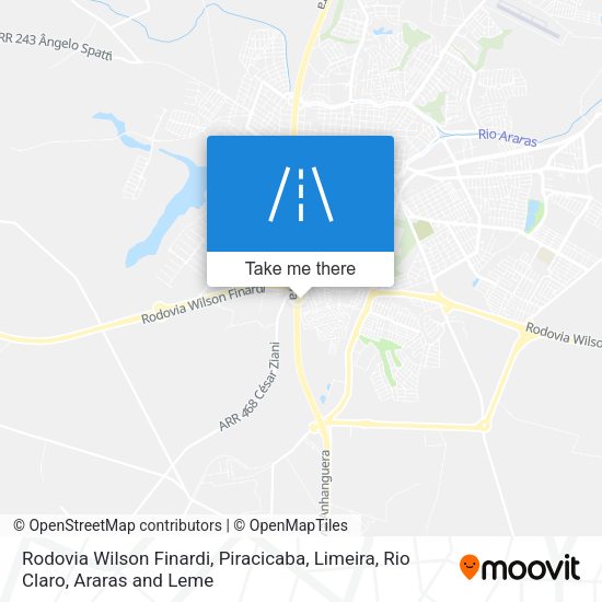 Rodovia Wilson Finardi map