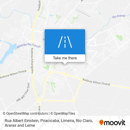 Rua Albert Einstein map